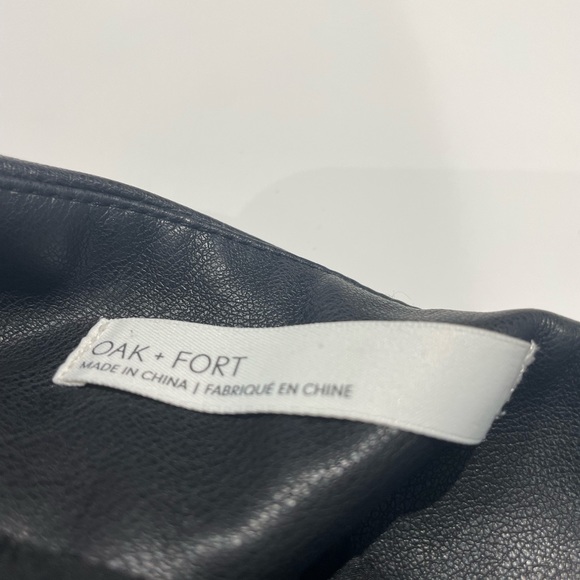 Oak and Fort Faux Leather Mini Skirt - Picture 5 of 9